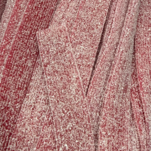 Sour Strawberry Belts red fizzy chewy sweets with sugar coating from Planet Pick n Mix