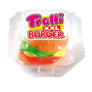Trolli XXL Burger 50g novelty burger shaped fruity gummy sweet from Planet Pick n Mix